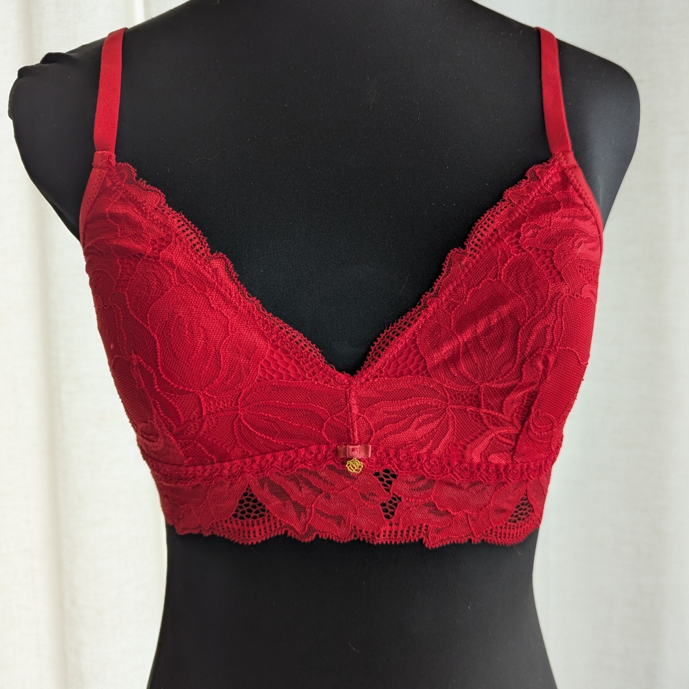 LVER Red Lace Bralette